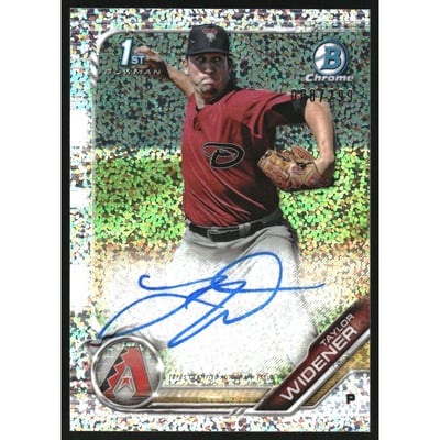 2019 Bowman Chrome Prospect Autographs Speckle Refractors #CPATW Taylor Widener