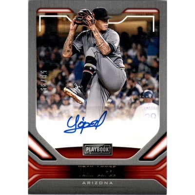 2020 Panini Playbook Autographs Gold #11 Yoan Lopez/99