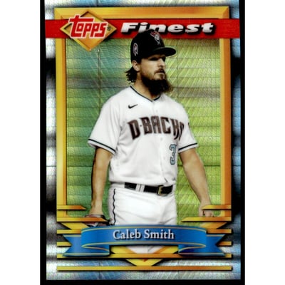 2021 Finest Flashbacks Prism Refractors #87 Caleb Smith