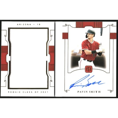 2021 Panini National Treasures Rookie Signature Jumbo Material Booklets #15 Pavin Smith