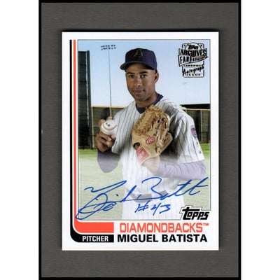 2021 Topps Archives Fan Favorites Autographs #FFAMB Miguel Batista