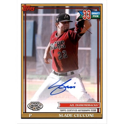 2021 Topps Pro Debut Autographs #PD183 Slade Cecconi