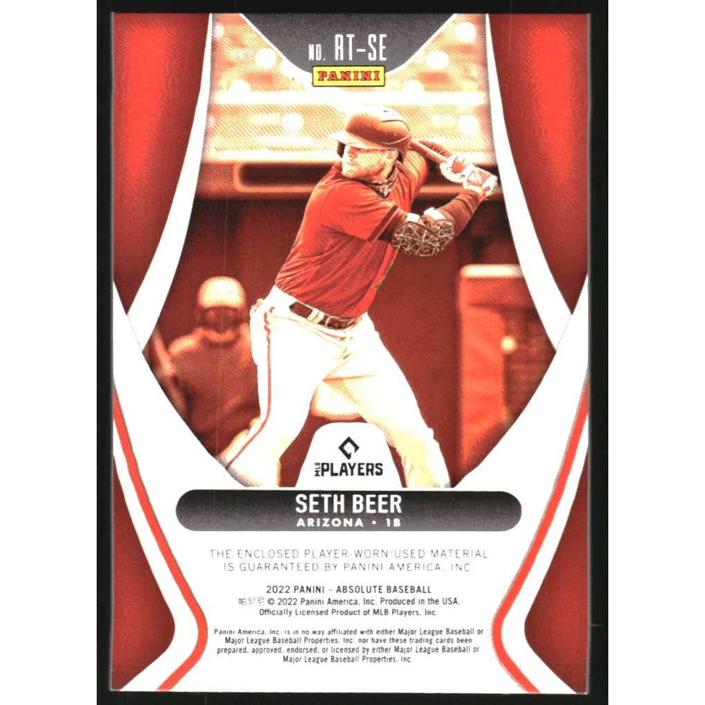 2022 Absolute Rookie Threads Retail #3 Seth Beer