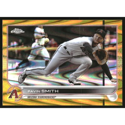 2022 Topps Chrome Sonic Gold RayWave Refractors #78 Pavin Smith