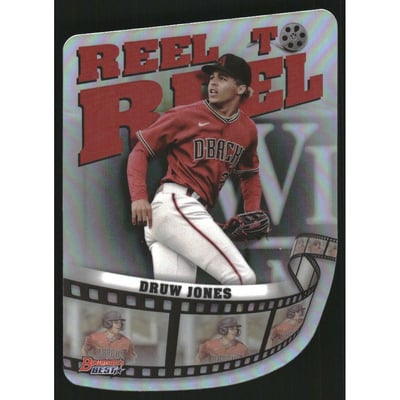 2023 Bowman's Best Reel to Reel Die Cut #RR4 Druw Jones
