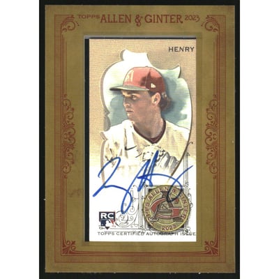 2023 Topps Allen and Ginter Framed Mini Autographs #MATH Tommy Henry