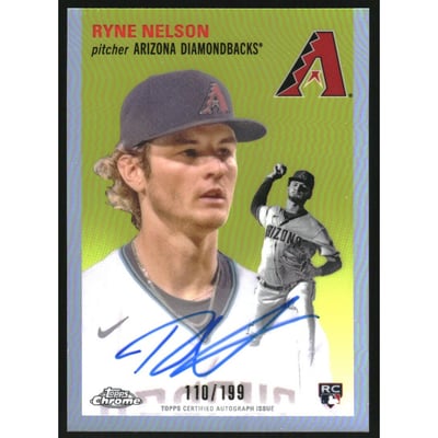 2023 Topps Chrome Platinum Anniversary Autographs Refractors #CPARN Ryne Nelson