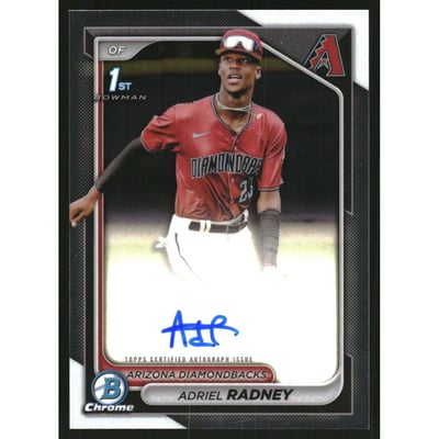 2024 Bowman Chrome Prospect Autographs #CPAAR Adriel Radney