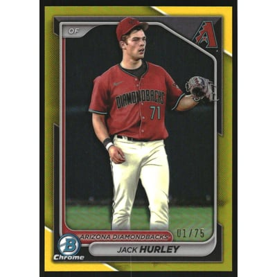 2024 Bowman Chrome Prospects Yellow Refractors #BCP104 Jack Hurley