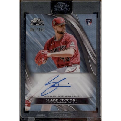 2024 Topps Chrome Black Autographs Refractors #CBASC Slade Cecconi