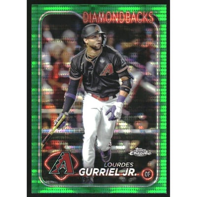 2024 Topps Chrome Green Sonar Refractors #59 Lourdes Gurriel Jr.