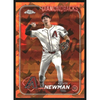 2024 Topps Chrome Update Sapphire Orange Refractors #USCS204 Kevin Newman