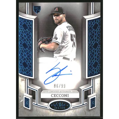 2024 Topps Tier One Break Out Autographs Blue Foil #BOASC Slade Cecconi/99