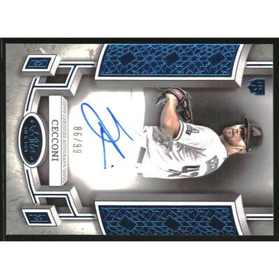2024 Topps Tier One Break Out Autographs Blue Foil #BOASC Slade Cecconi/99