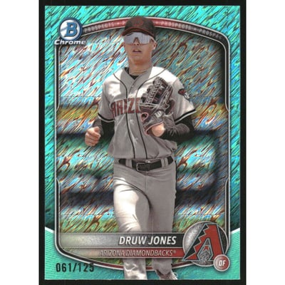 2025 Bowman Chrome Prospects Aqua Shimmer Refractors #BCP138 Druw Jones