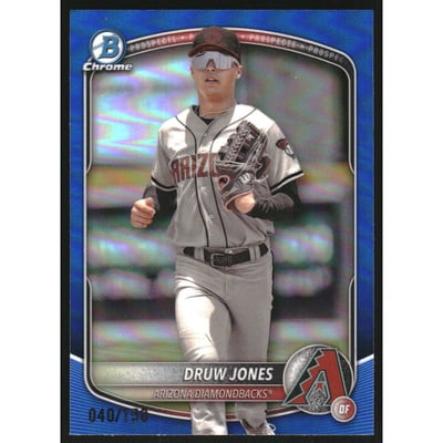 2025 Bowman Chrome Prospects Blue Refractors #BCP138 Druw Jones