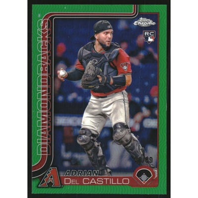 2025 Topps Chrome Green Refractors #240 Adrian Del Castillo