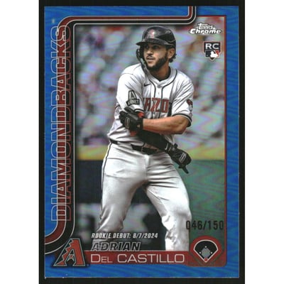 2025 Topps Chrome Update Blue Refractors #USC92 Adrian Del Castillo