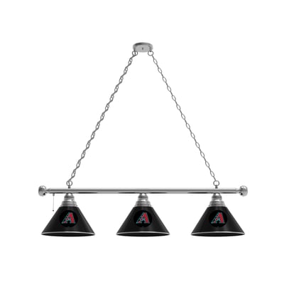 Arizona Diamondbacks 3-Shade Billiard Light with Chrome Fixture