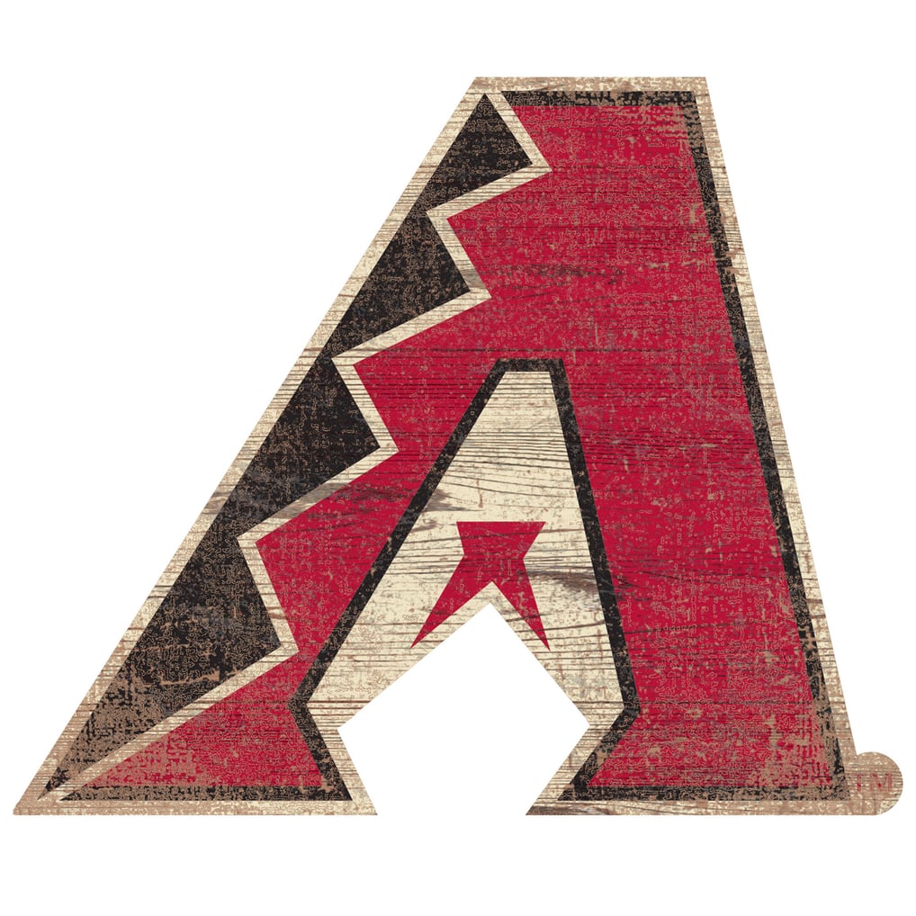 Arizona Diamondbacks 24'' x 24'' Distressed Logo Cutout Sign
