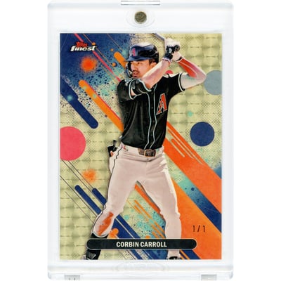 Corbin Carroll Arizona Diamondbacks 2025 Topps Finest Superfractor #72 #1/1 Card