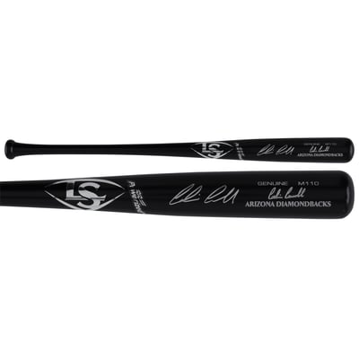 Corbin Carroll Arizona Diamondbacks Autographed Fanatics Authentic Black Louisville Slugger Game Model Bat 