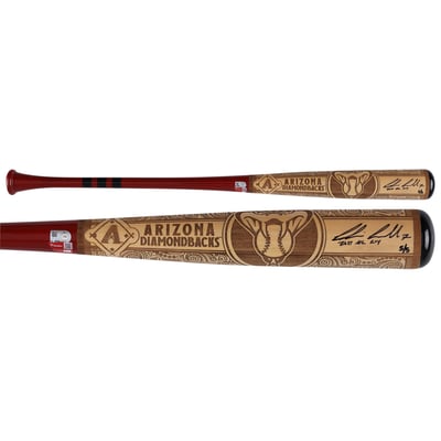 Corbin Carroll Arizona Diamondbacks Autographed Fanatics Authentic Pillbox Bat Company Mural Series Bat with "23 NL ROY" Inscription - Limited Edition #5/5
