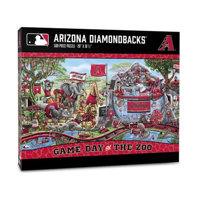 Arizona Diamondbacks Fanpoint 10.5" x 28" Game Day at the Zoo 500-Piece Puzzle