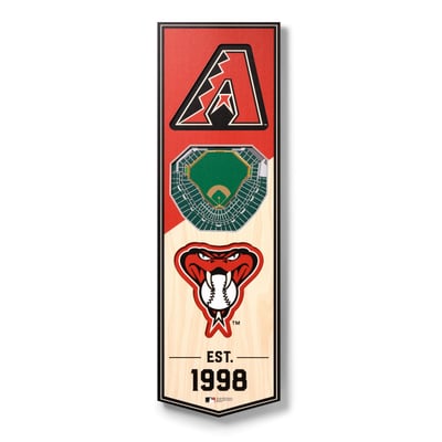 Arizona Diamondbacks Fanpoint 6'' x 19'' 3D StadiumView Banner