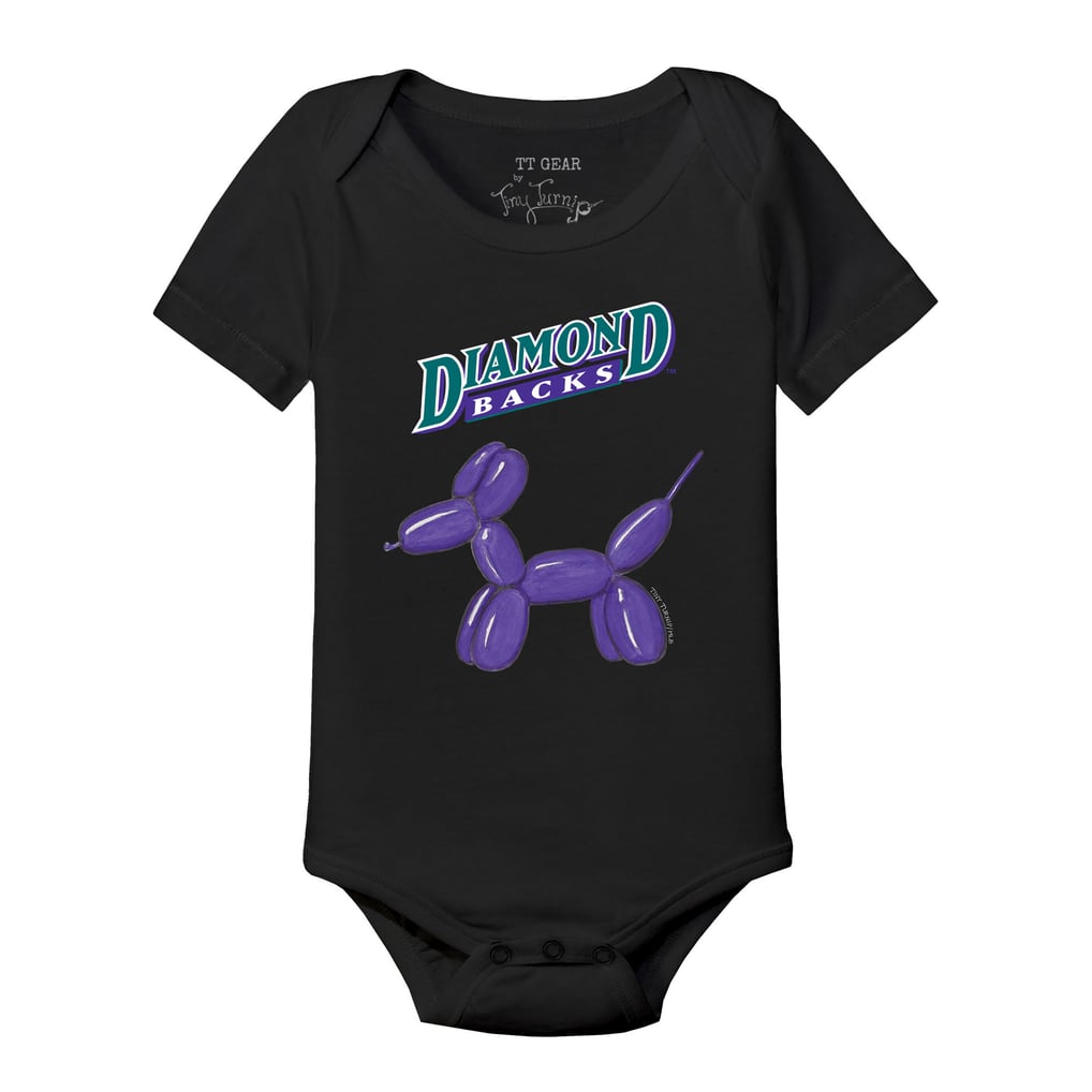 Arizona Diamondbacks Tiny Turnip Infant Balloon Dog Bodysuit - Black