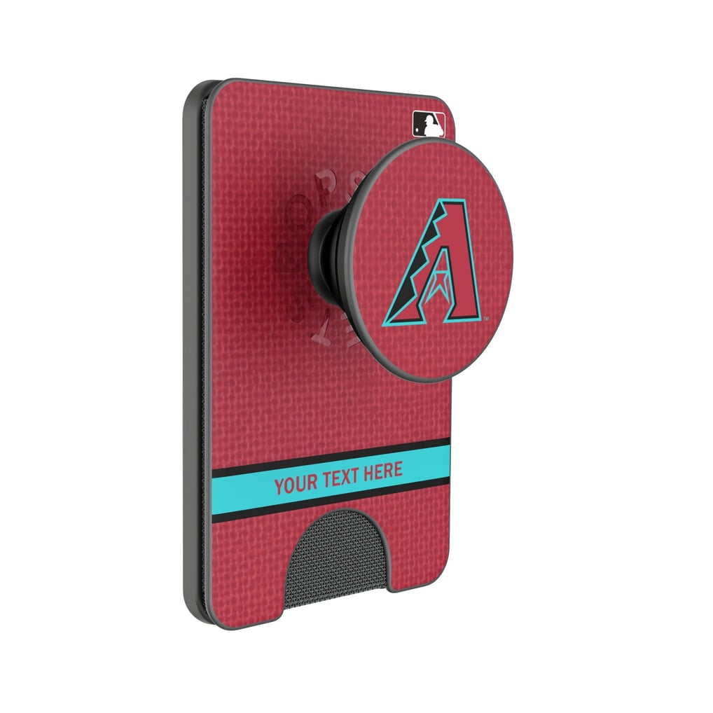 Arizona Diamondbacks Keyscaper Personalized Solid PopSockets Magnetic Wallet