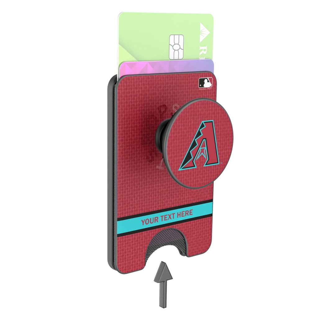 Arizona Diamondbacks Keyscaper Personalized Solid PopSockets Magnetic Wallet