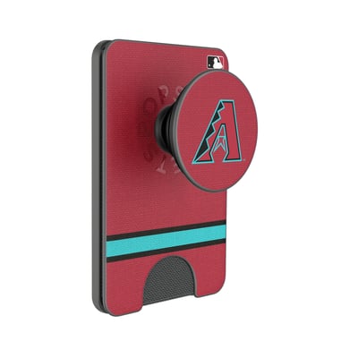 Arizona Diamondbacks Keyscaper Stripe PopSockets Magnetic Wallet