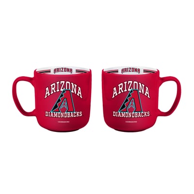 Arizona Diamondbacks Logo Brands Two-Piece 15oz. Stripe Mug Set