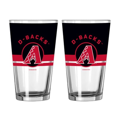 Arizona Diamondbacks Logo Brands Two-Piece 16oz. Horizon Pint Glass Set