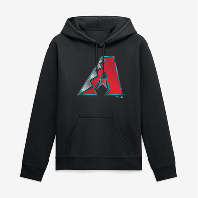 Arizona Diamondbacks Big & Tall Forged Mascot Hoodie - Black