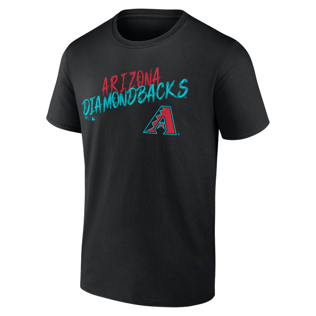 Arizona Diamondbacks  Hustle Personalized Name & Number T-Shirt - Black