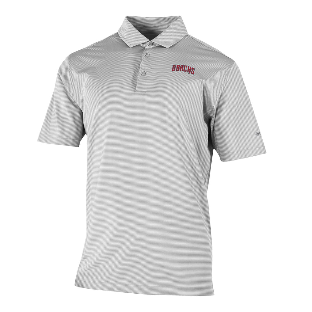  Arizona Diamondbacks Columbia Omni-Wick Double Hit Polo - Gray