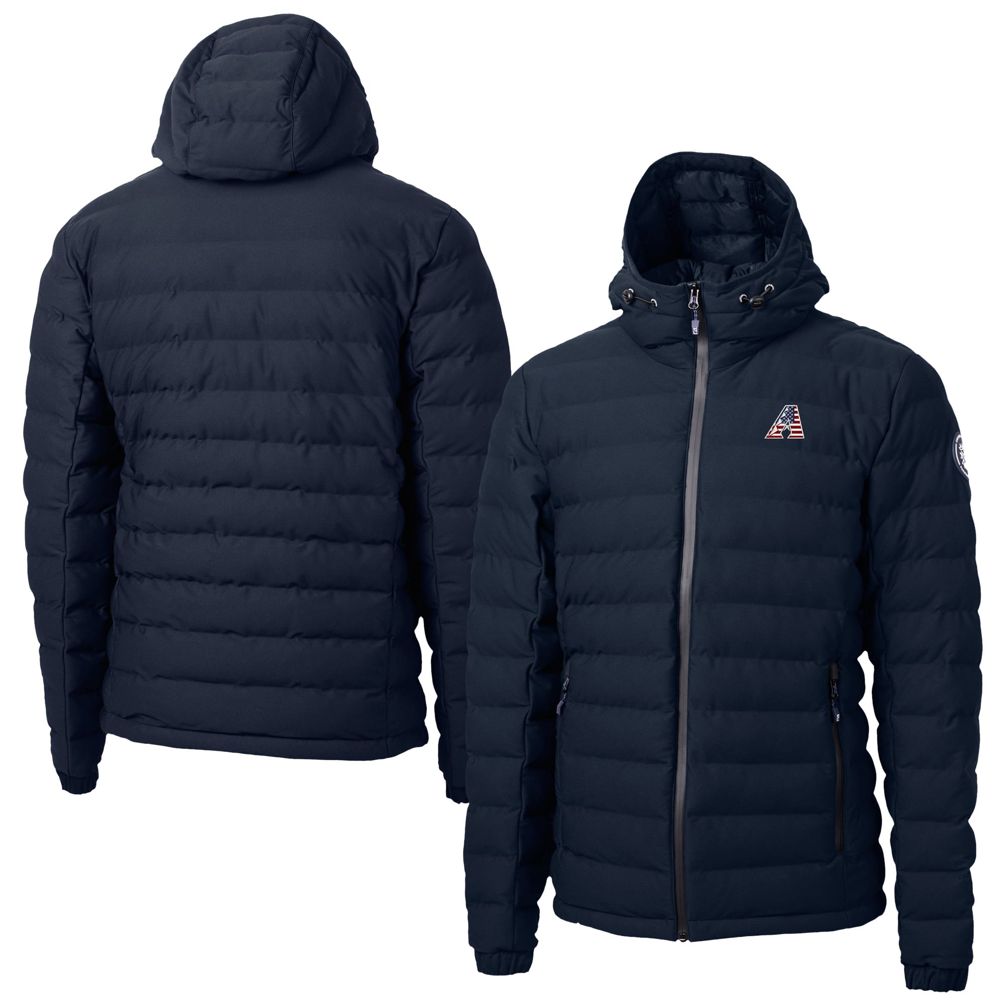 Men's Arizona Diamondbacks Cutter & Buck Navy Americana Mission Ridge ...