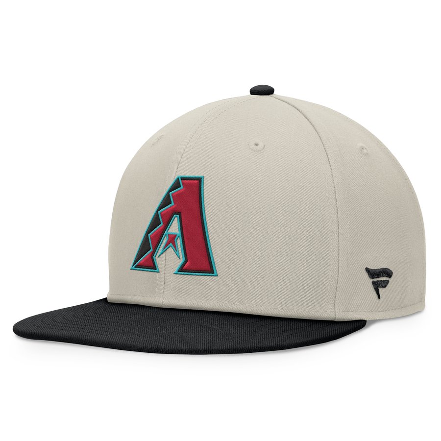 Men's Arizona Diamondbacks Fanatics Khaki/Black Team Two-Tone Snapback Hat