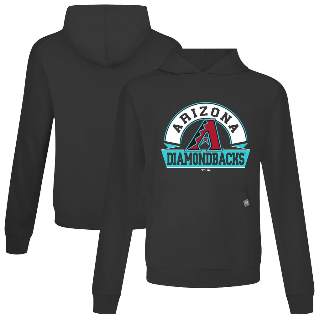 Arizona Diamondbacks Levelwear Relay Banner Arch Pullover Hoodie - Black