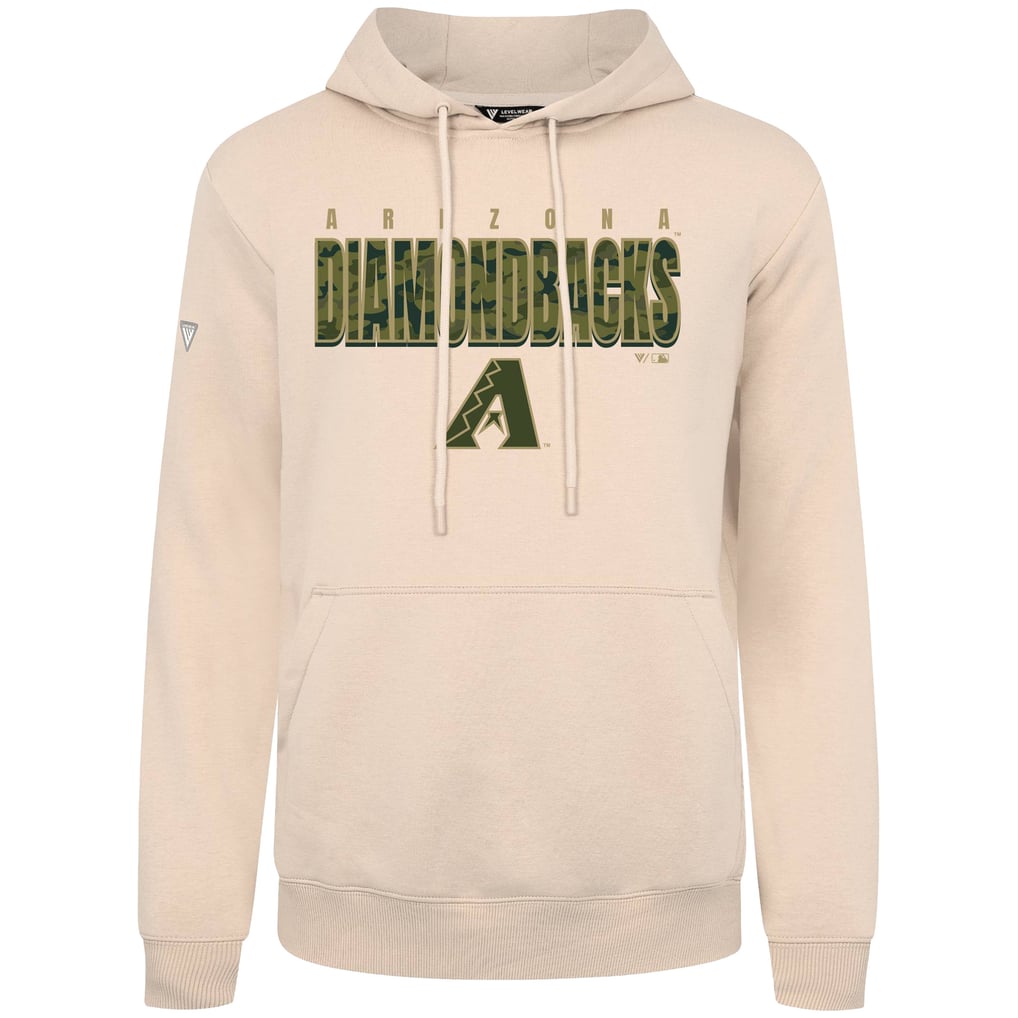  Arizona Diamondbacks Levelwear Podium Protect Pullover Hoodie - Khaki