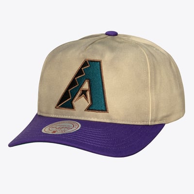  Arizona Diamondbacks Mitchell & Ness Retro Roots Deadstock Cooperstown Snapback Hat - Cream