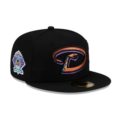  Arizona Diamondbacks New Era 2001 World Series Champions 25th Anniversary Side Patch 59FIFTY Fitted Hat - Black