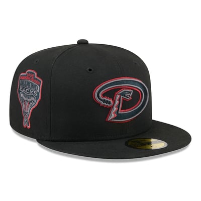  Arizona Diamondbacks New Era Color Pop 59FIFTY Fitted Hat - Black