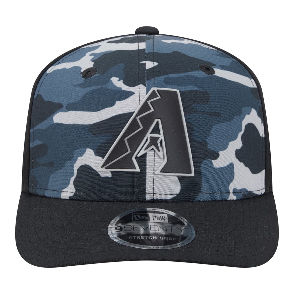 Arizona Diamondbacks New Era Tonal Camo 9SEVENTY Stretch-Snap Hat - Black