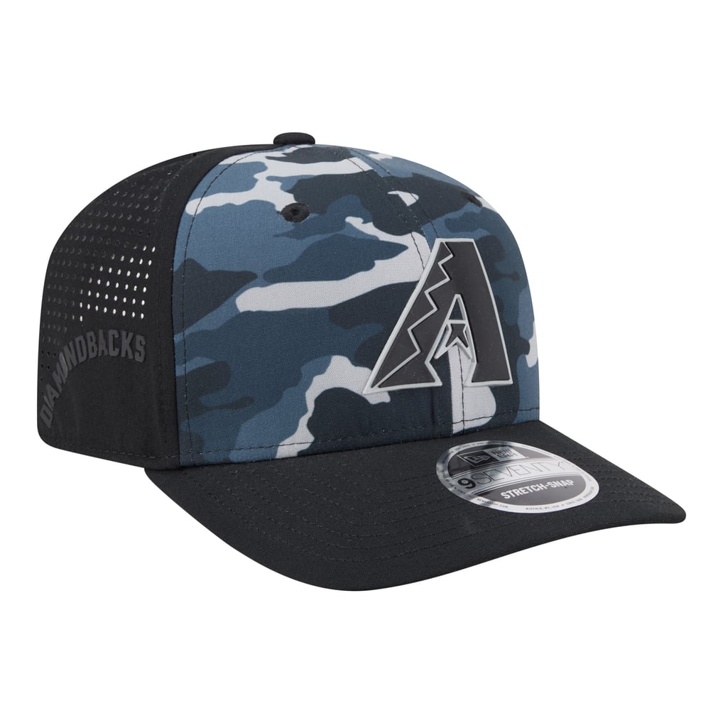 Arizona Diamondbacks New Era Tonal Camo 9SEVENTY Stretch-Snap Hat - Black