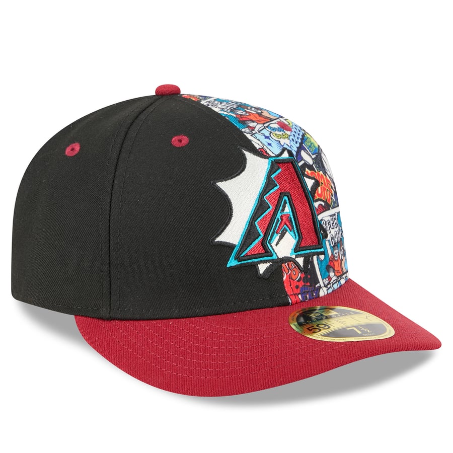 Men's Arizona Diamondbacks New Era Black/Red 2025 MLB Diamond Hero ...