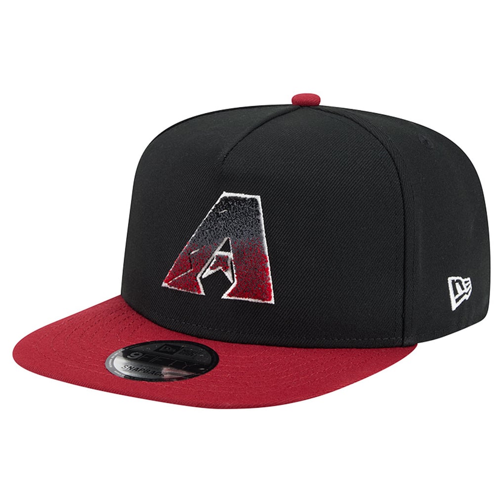 Arizona Diamondbacks New Era Chenille Gradient A-Frame 9FIFTY Snapback Hat - Black/Red