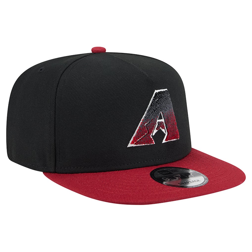 Arizona Diamondbacks New Era Chenille Gradient A-Frame 9FIFTY Snapback Hat - Black/Red